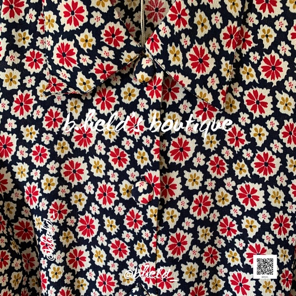 Dôen Eliot Dress in Navy Bellflower Blossom Size XS Brand New NWT - Picture 10 of 17